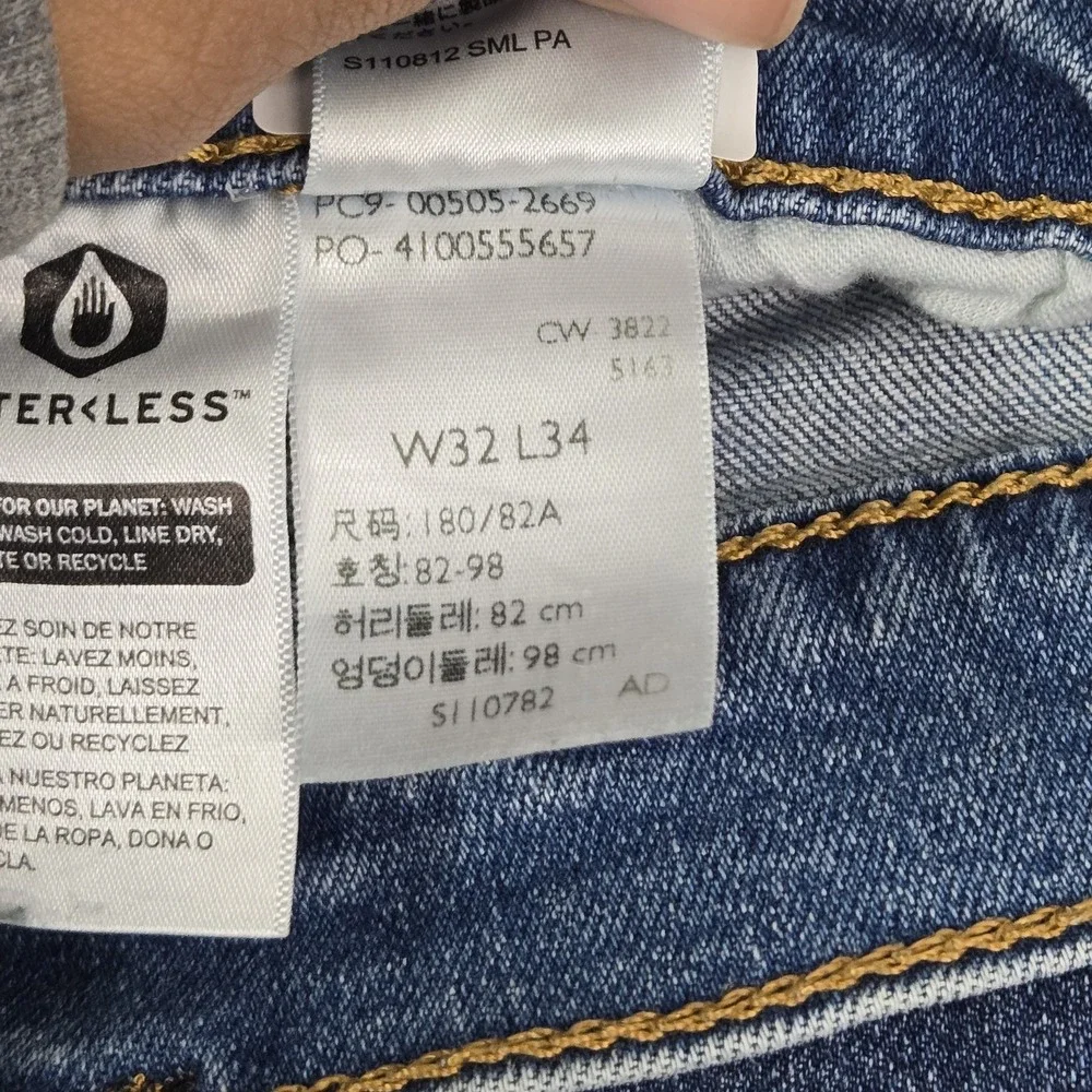 Levi's 505 Men Jeans 32X34 Blue Denim Straight 31